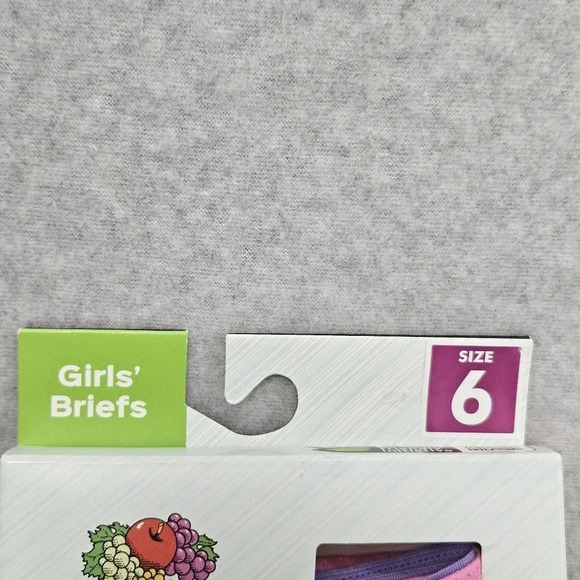 Fruit of the Loom Signature Girl's Micro Mesh Briefs 4 Pairs Size 6 - Picture 4 of 7